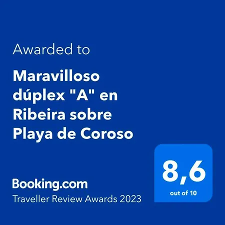 Frente Al Mar Playa De Coroso Apartamento Ribeira